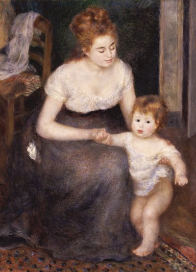 最初のステップ、1876 作： Pierre Auguste Renoir