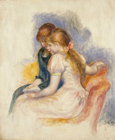 講義;読書、1890 作： Pierre Auguste Renoir