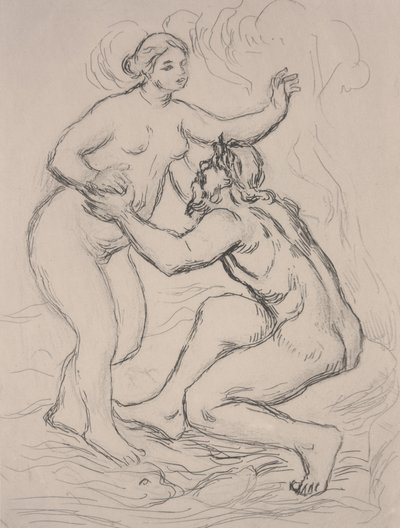 スカマンドロス川、1900年頃（エッチング） 作： Pierre Auguste Renoir