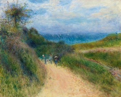 ベルネヴァルへの道、1880年頃（キャンバスに油彩） 作： Pierre Auguste Renoir