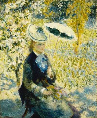 傘;傘、1878 作： Pierre Auguste Renoir