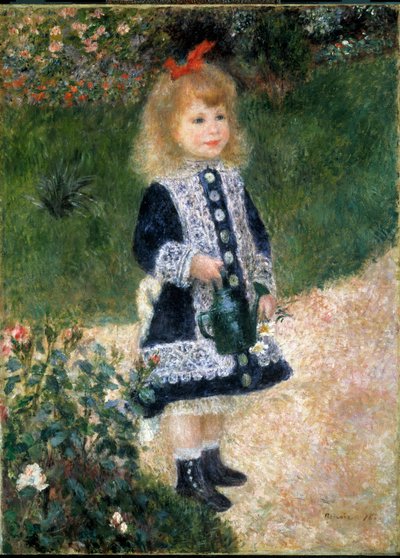 じょうろを持った子供 作： Pierre Auguste Renoir