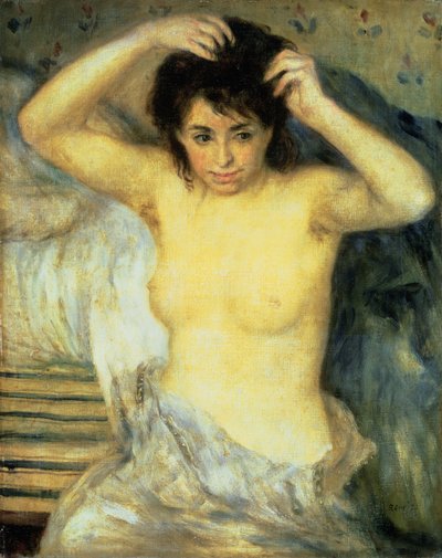 胴体、または入浴前、c.1873-75（キャンバスに油彩） 作： Pierre Auguste Renoir