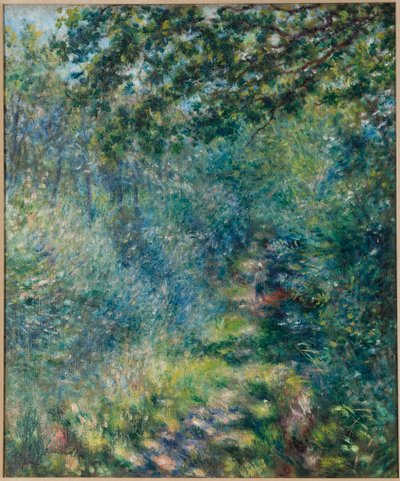 森の中のトレイル、1874-77年 作： Pierre Auguste Renoir