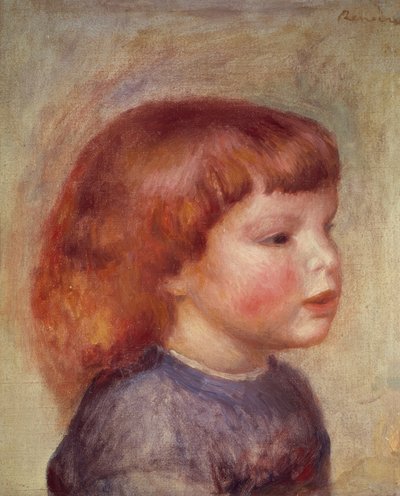 子供の頭 作： Pierre Auguste Renoir