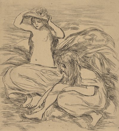 2 人の入浴者 2 人の入浴者、1895 年。 作： Pierre Auguste Renoir