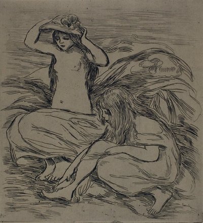 2 人の女性の入浴 作： Pierre Auguste Renoir