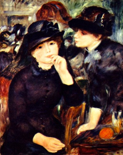 黒い服を着た2人の少女 作： Pierre-Auguste Renoir