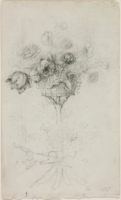 花瓶の花 作： Pierre Auguste Renoir
