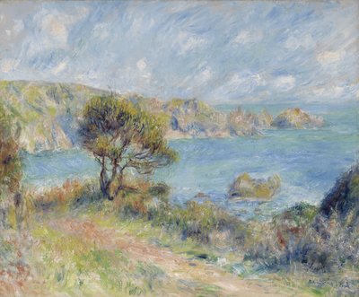 ガーンジー島での眺め、1883年 作： Pierre Auguste Renoir