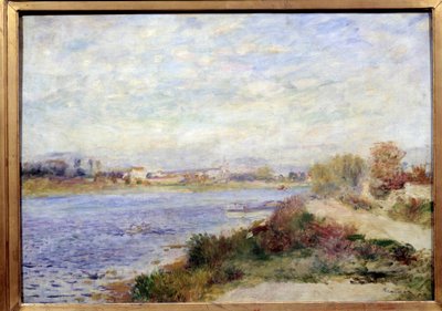 アルジャントゥイユのセーヌ川の眺め 絵画：ピエール・オーギュスト・ルノワール（1841-1919） 1873年 日0.46x0.65 m パリ、オルセー美術館 作： Pierre Auguste Renoir