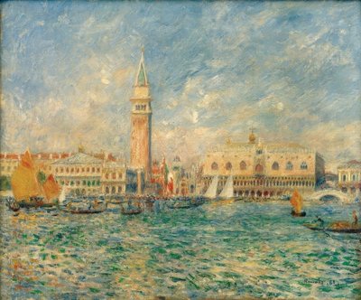 ヴェネツィアの景色（ドージェ宮殿） 作： Pierre Auguste Renoir