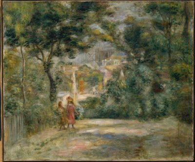 サクレクール寺院の眺め 作： Pierre Auguste Renoir