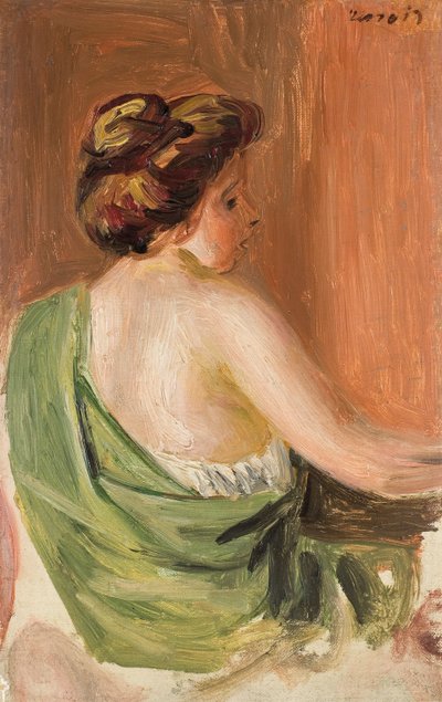 後ろからの女性、 作： Pierre Auguste Renoir