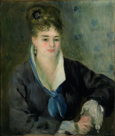 黒衣の女 作： Pierre Auguste Renoir
