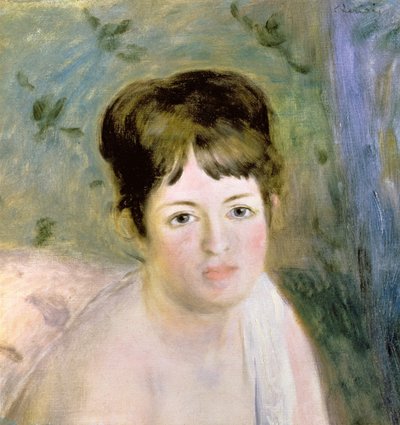 女性の頭、1876年頃 作： Pierre Auguste Renoir