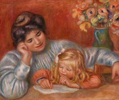 ライティングレッスン 作： Pierre Auguste Renoir