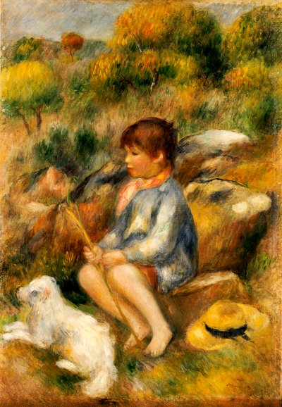 ブルックの少年1890 作： Pierre Auguste Renoir