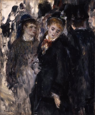 若い女の子、1877 作： Pierre Auguste Renoir