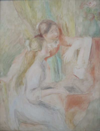 ピアノを弾く少女たち 作： Pierre-Auguste Renoir