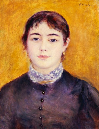 若い女性、1879年 作： Pierre Auguste Renoir