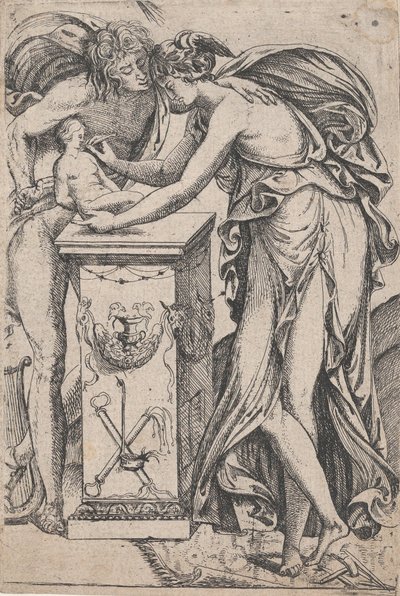 アポロと彫刻の精神、1607-61。 作： Pierre Biard