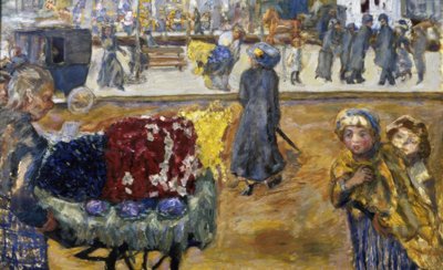 パリの夜 作： Pierre Bonnard