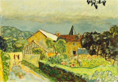 8月の午後の風景 作： Pierre Bonnard