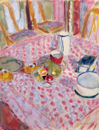 昼食後（トイレ） 作： Pierre Bonnard