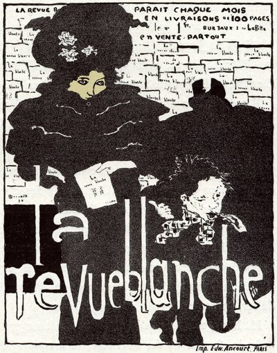 アート。レヴュー・ブランシュ」。フランス、ピエール・ボナールのポスター 作： Pierre Bonnard
