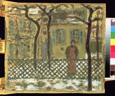 フェンスで、1895 作： Pierre Bonnard