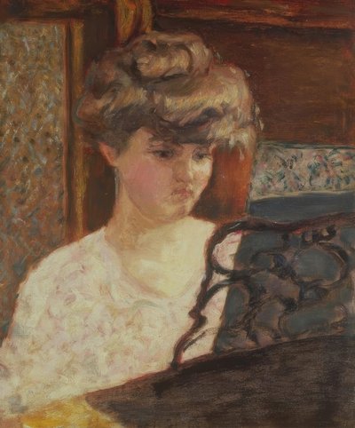 オー・ピアノ（ミシア）。 作： Pierre Bonnard