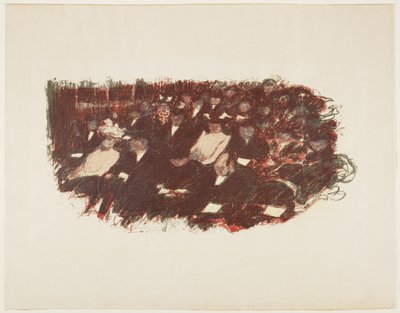 オー・シアター、1897-1898年頃（1899年出版 作： Pierre Bonnard
