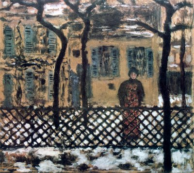 フェンスの後ろ、c1895 作： Pierre Bonnard