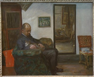 アンブロワーズヴォラードの肖像 作： Pierre Bonnard