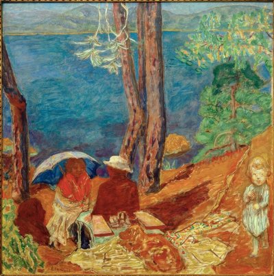 松の下の海辺 作： Pierre Bonnard