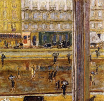 Boulevard des Batignolles（The Rain）、1926年頃（キャンバスに油彩） 作： Pierre Bonnard