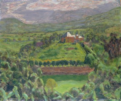 シャトードゥリアージュ、1918年（段ボールに油彩） 作： Pierre Bonnard
