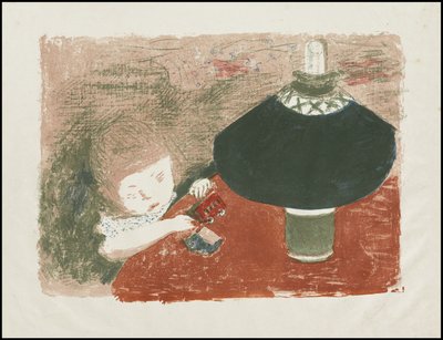 ランプを持つ子供 作： Pierre Bonnard