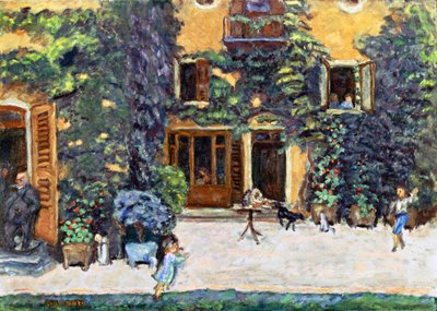 庭の子供たち、1905 作： Pierre Bonnard