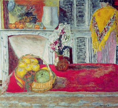 ルカンネのダイニングルームのコーナー、1932年頃 作： Pierre Bonnard