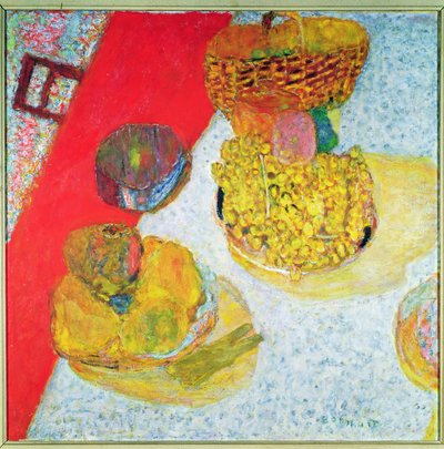 テーブルのコーナー、1935 作： Pierre Bonnard
