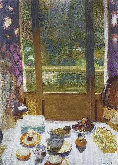 庭園の景色を望む朝食ルーム。 1930-31 作： Pierre Bonnard