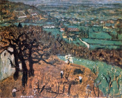 ドフィネ風景、c1899。 作： Pierre Bonnard