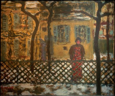 門の後ろ 作： Pierre Bonnard