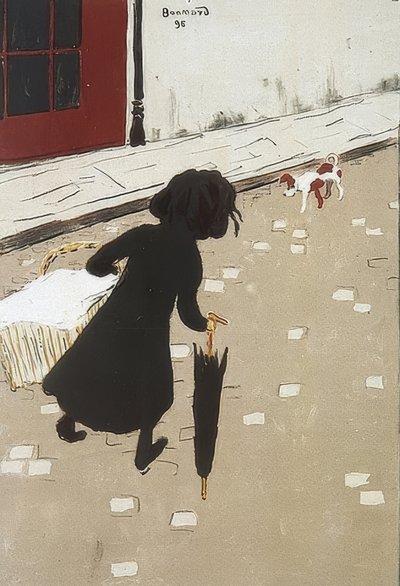 小さな洗濯物。 1896 作： Pierre Bonnard