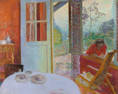田舎のダイニングルーム 作： Pierre Bonnard
