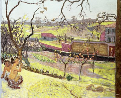 春先（小さな牧神）、1909年頃 作： Pierre Bonnard