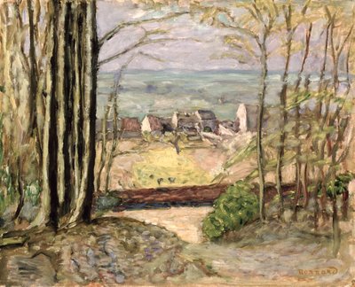 森の端 1919年頃（油彩・パネル） 作： Pierre Bonnard