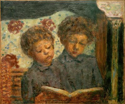 読書する子供たち（Charles and Jean Terrasse） 作： Pierre Bonnard